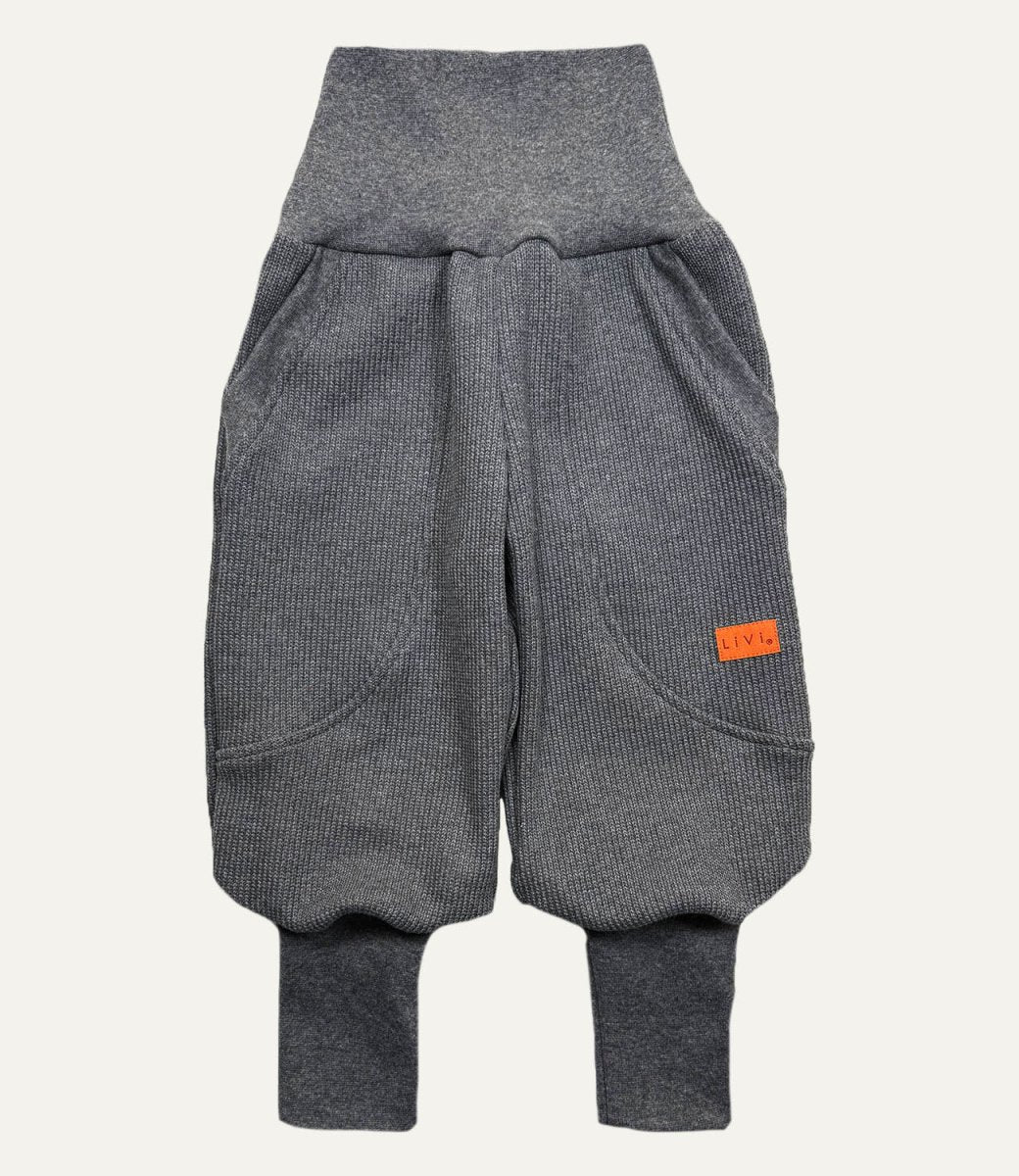 JOGGER STRICK GRAU MELANGE