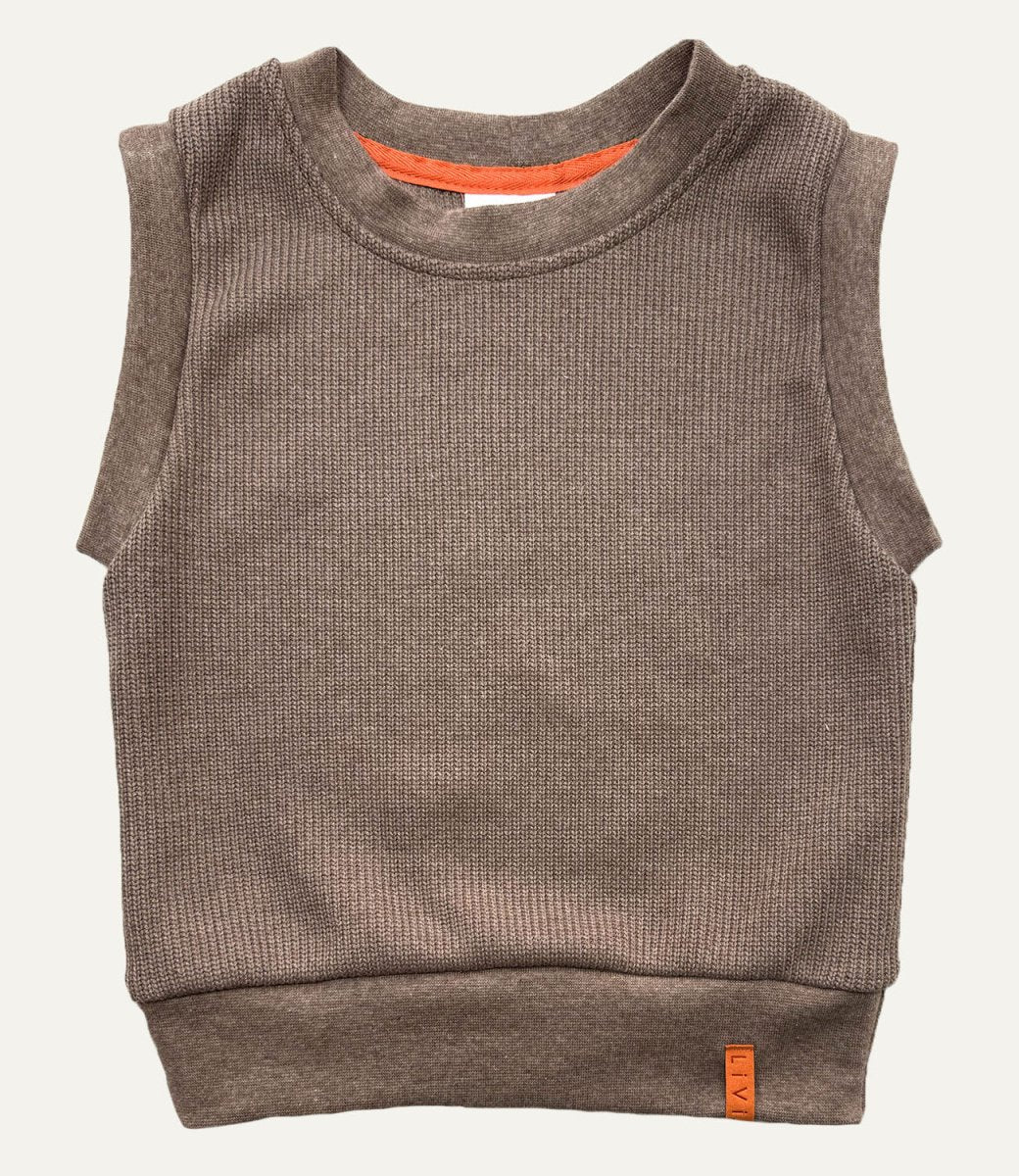 PULLUNDER STRICK BEIGE MELANGE
