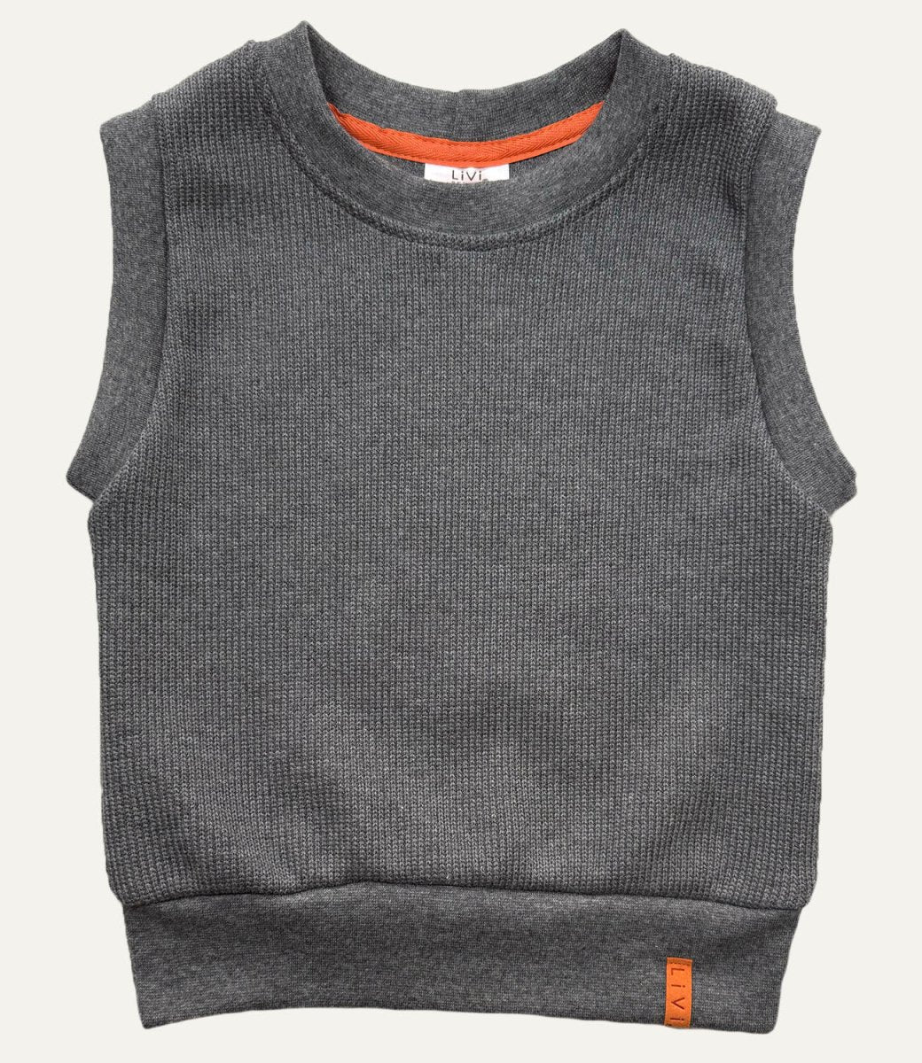 PULLUNDER STRICK GRAU MELANGE