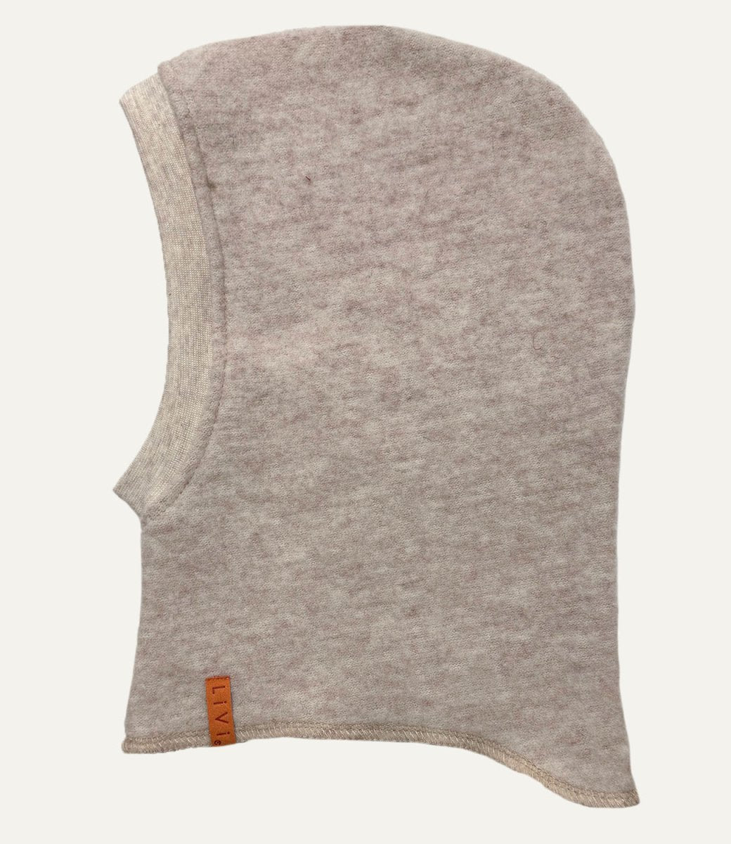 MERINO WOLLFLEECE HAUBE CREME MELIERT