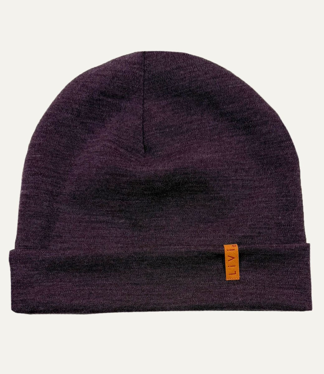 BEANIE MERINO WINTER PURPLE