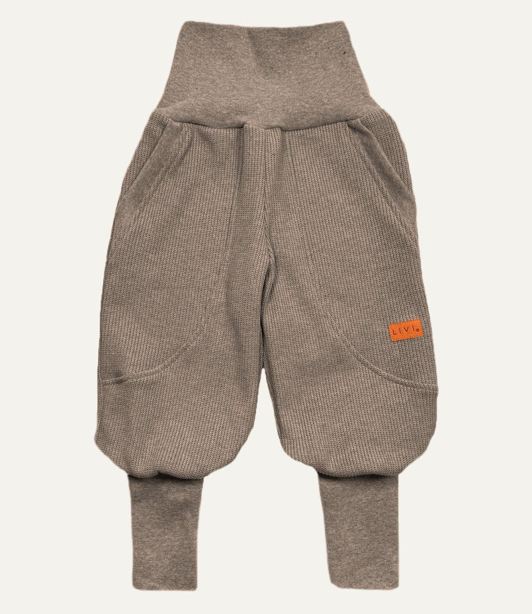 JOGGER STRICK BEIGE MELANGE