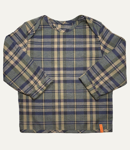 FLANELLHEMD KARO KHAKI