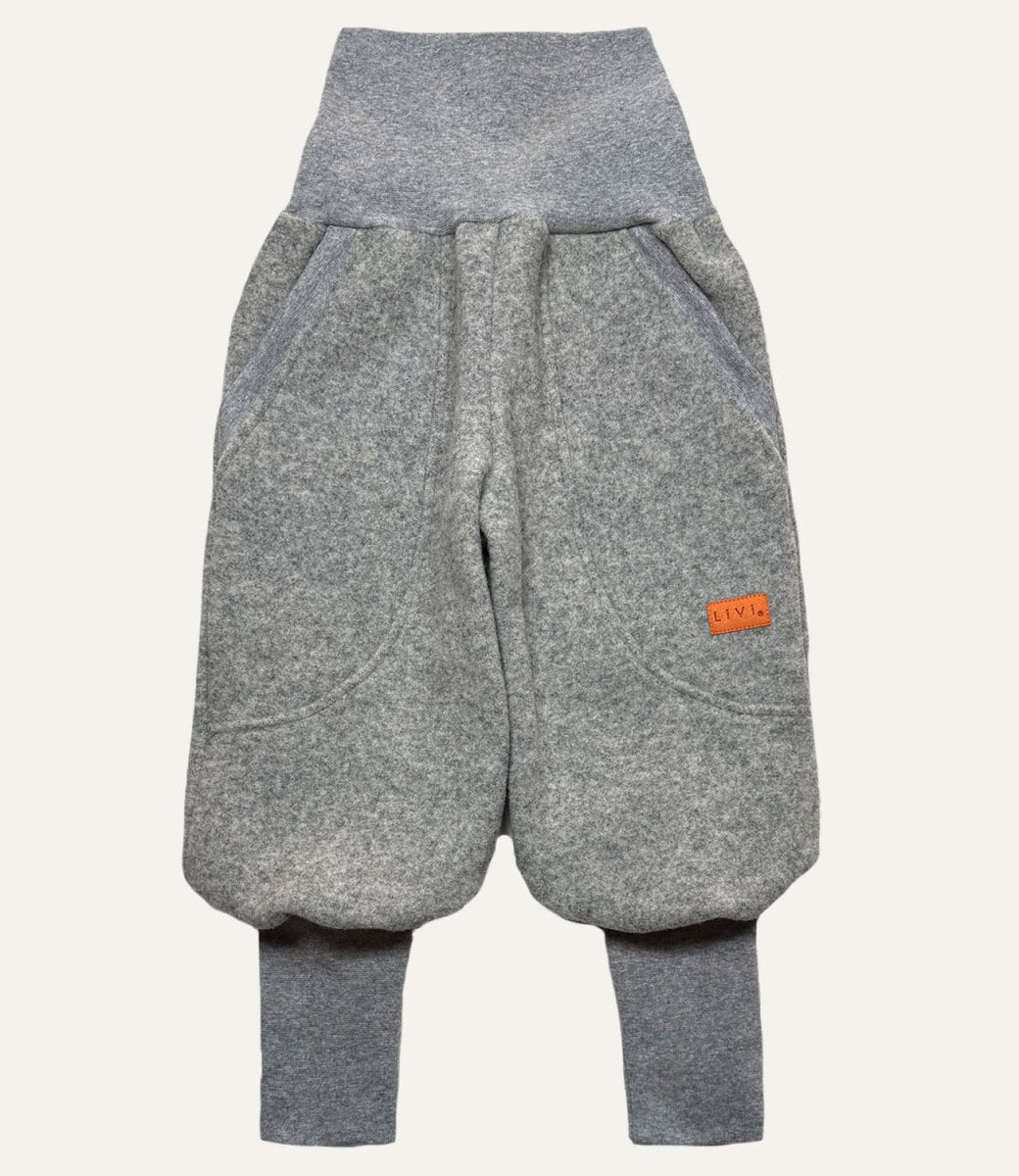 JOGGER MERINO FLEECE HELLGRAU MELIERT