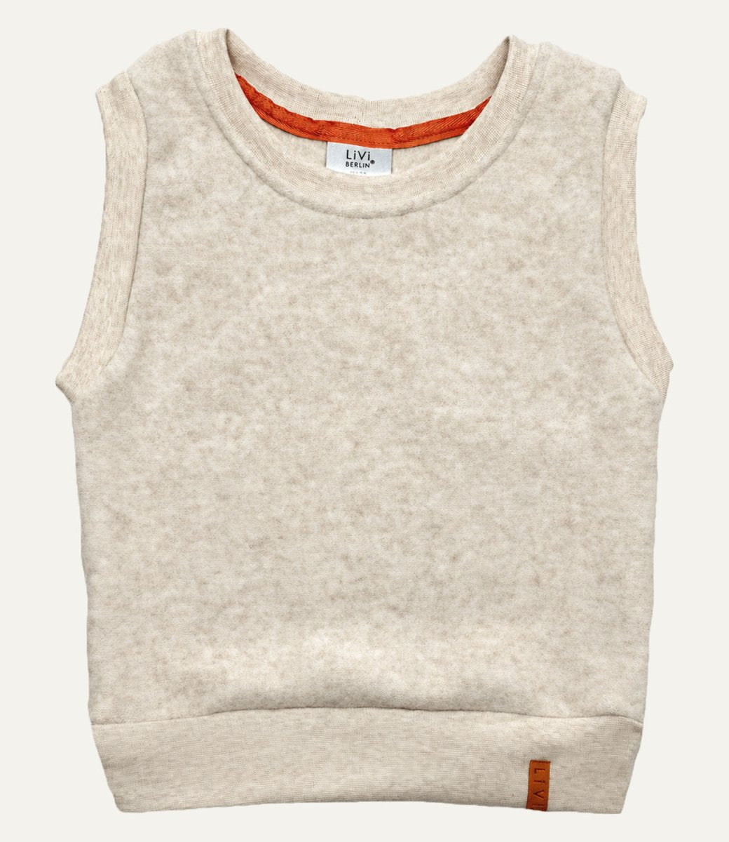 PULLUNDER MERINO FLEECE CREME MELIERT