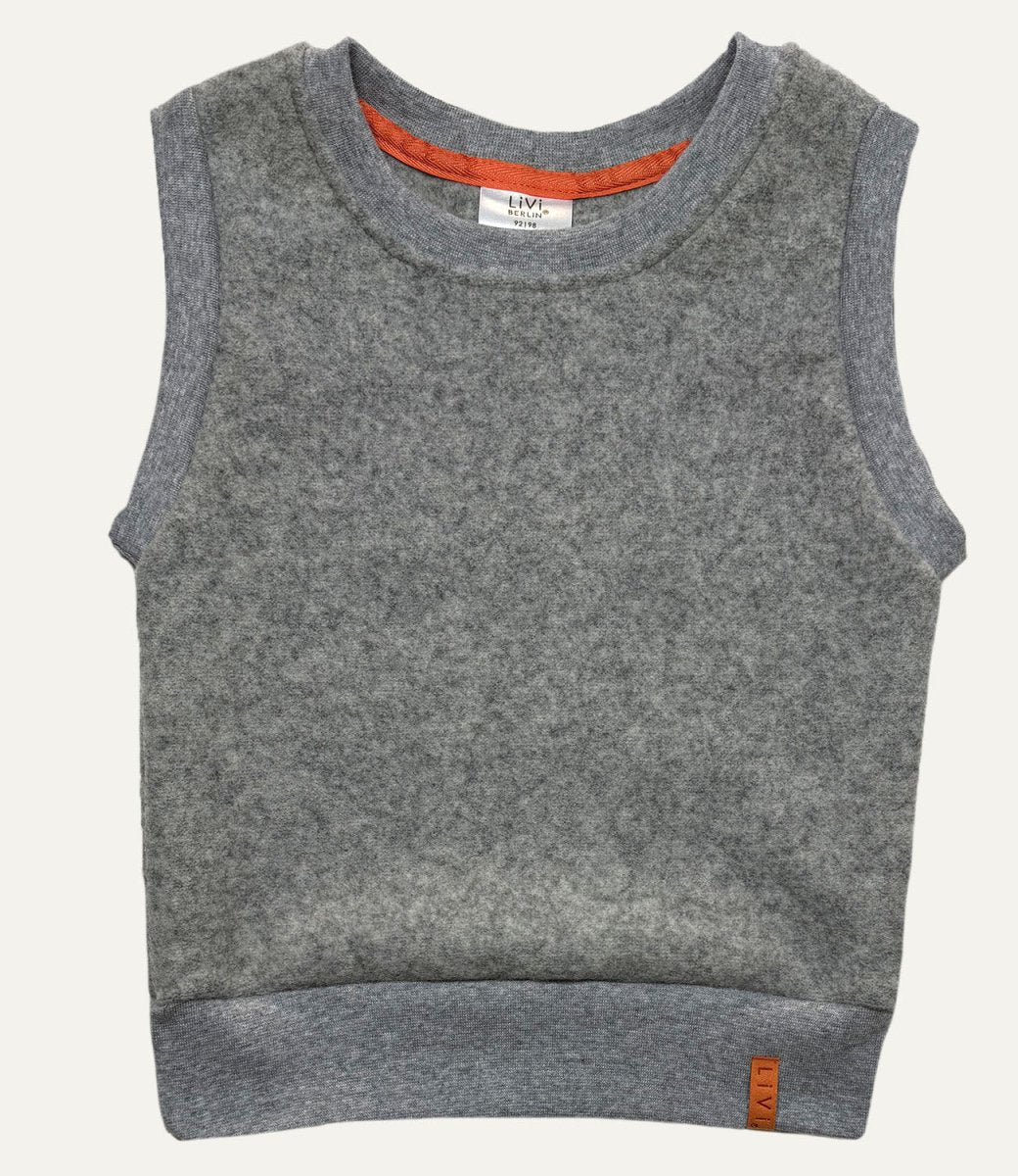 PULLUNDER MERINO FLEECE HELLGRAU MELIERT