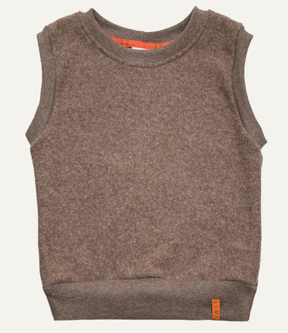 PULLUNDER MERINO FLEECE BEIGE MELIERT
