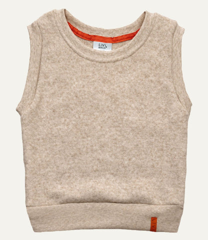 PULLUNDER MERINO FLEECE SAND MELIERT