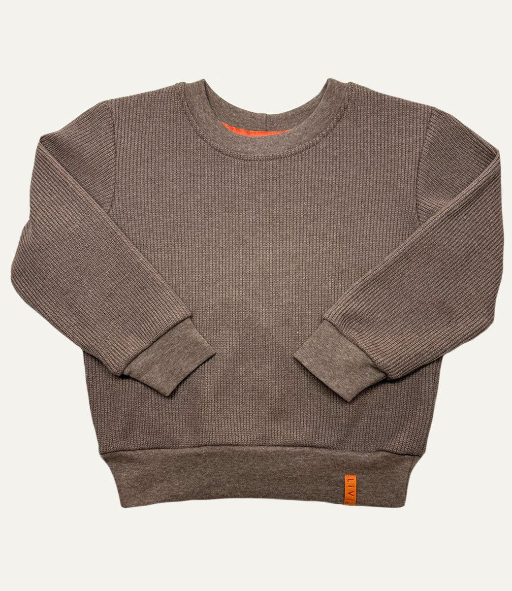 SWEATER STRICK BEIGE MELIERT