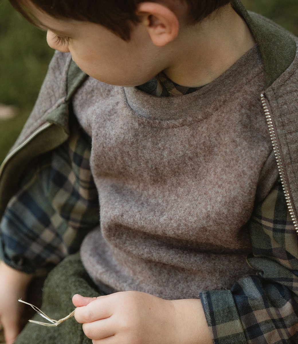 FLANELLHEMD KARO KHAKI
