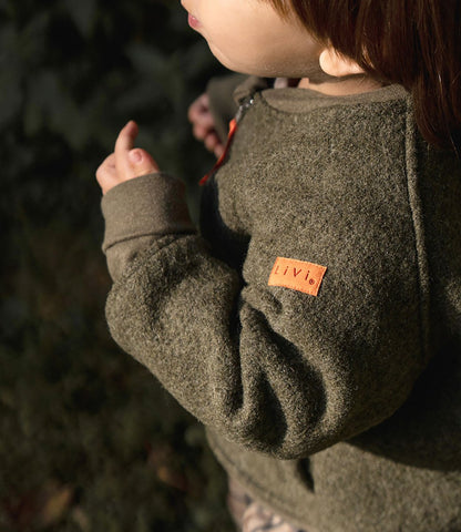 BOMBERJACKE AUS WALK KHAKI MELIERT