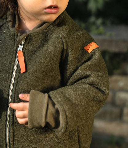 BOMBERJACKE AUS WALK KHAKI MELIERT