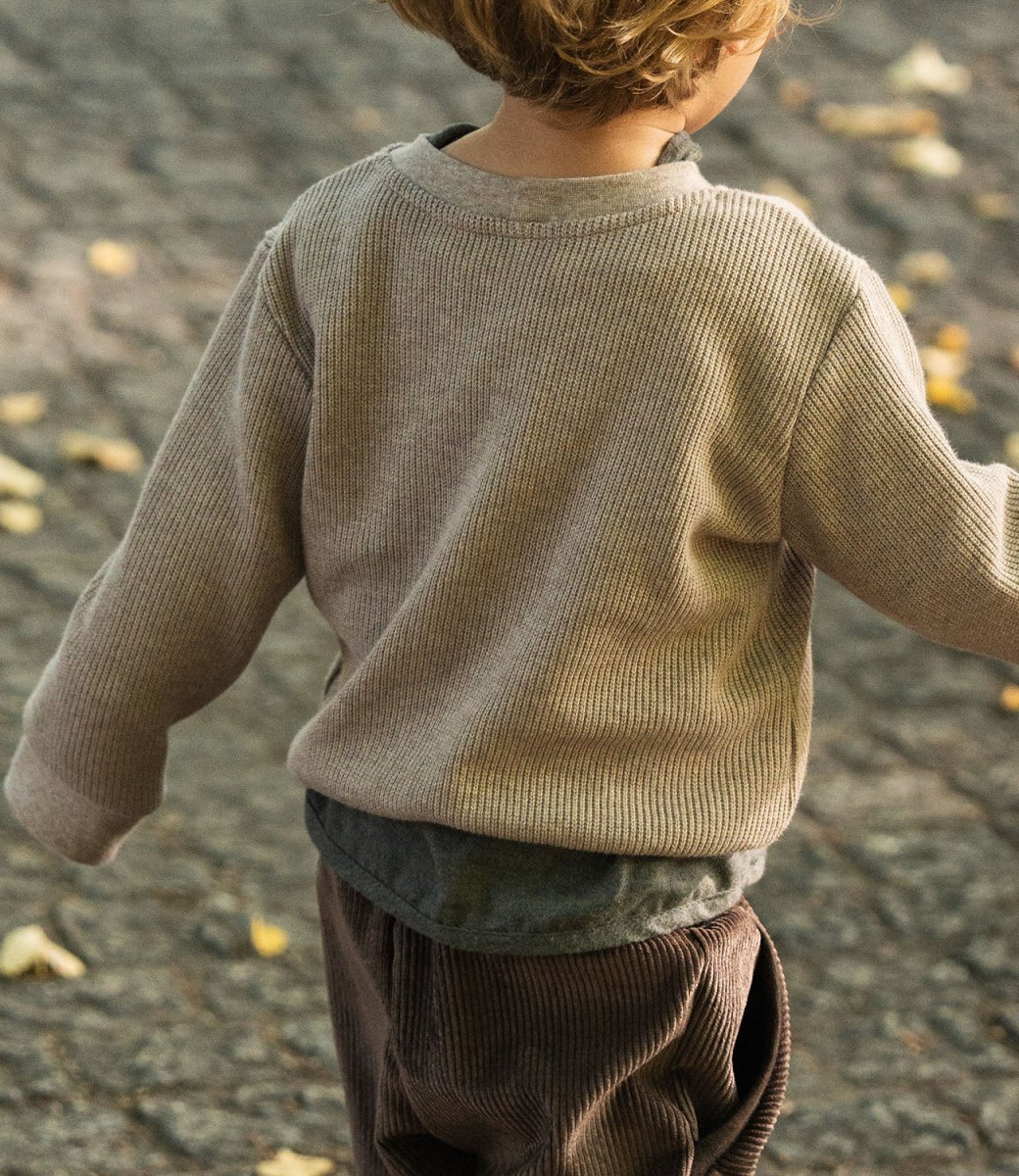 SWEATER STRICK SAND MELIERT