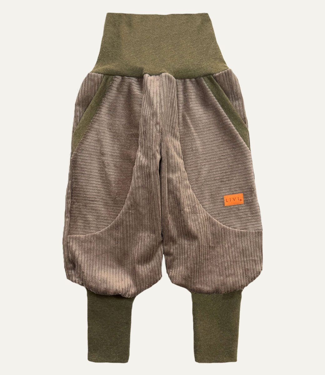 JOGGER BREITCORD MANDEL KHAKI