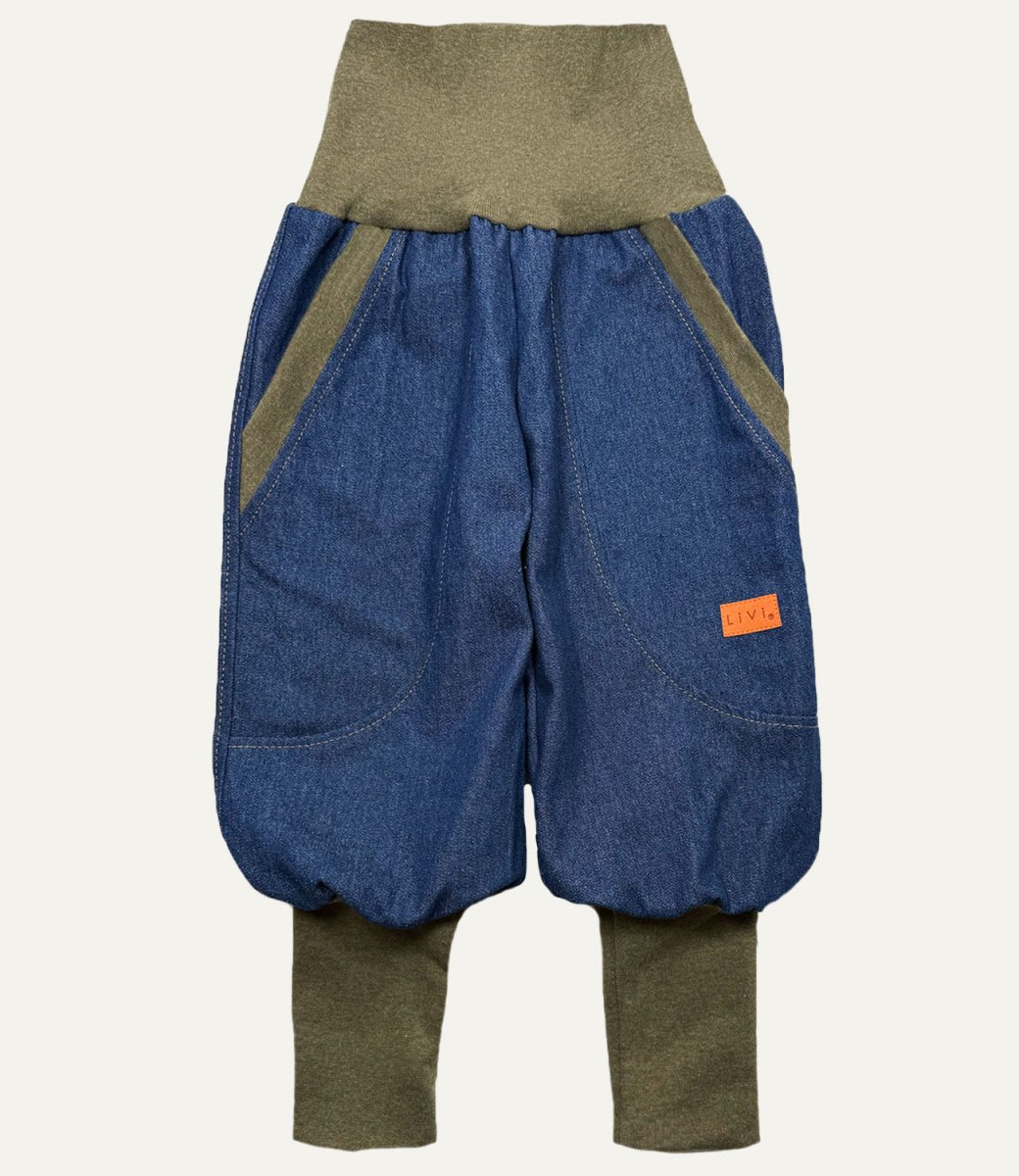 JEANS KHAKI MELIERT