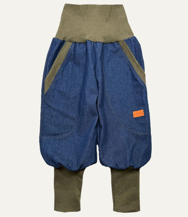 JEANS KHAKI MELIERT