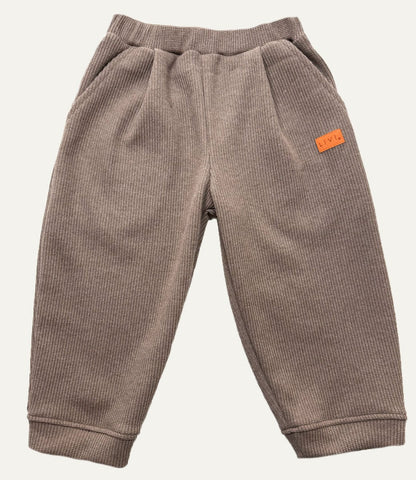 BAGGYHOSE STRICK BEIGE MELANGE