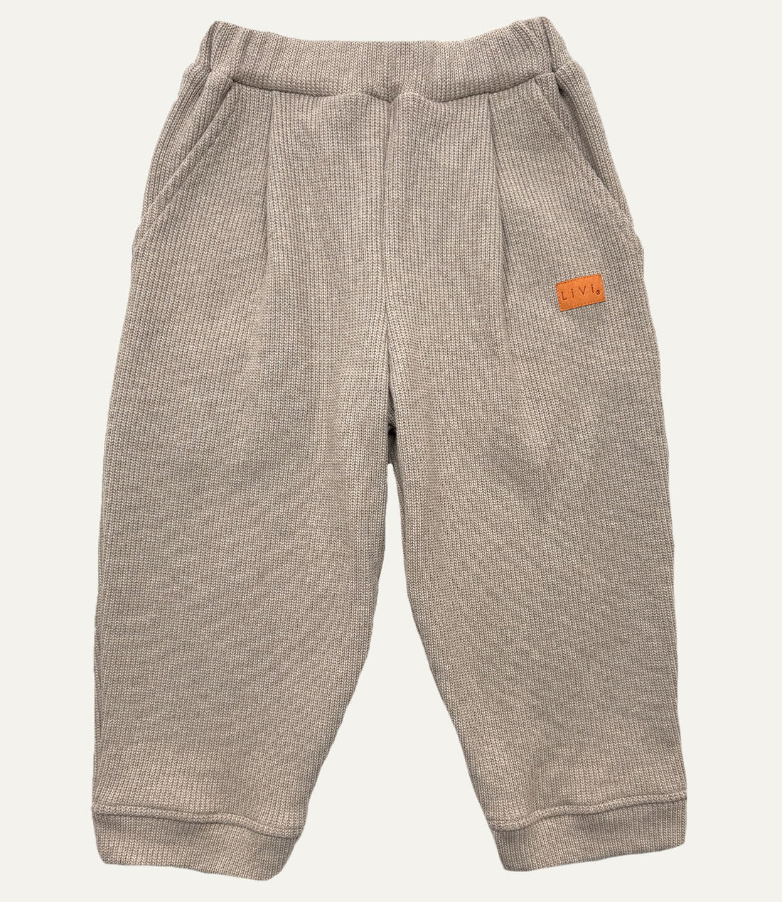 BAGGYHOSE STRICK SAND MELANGE