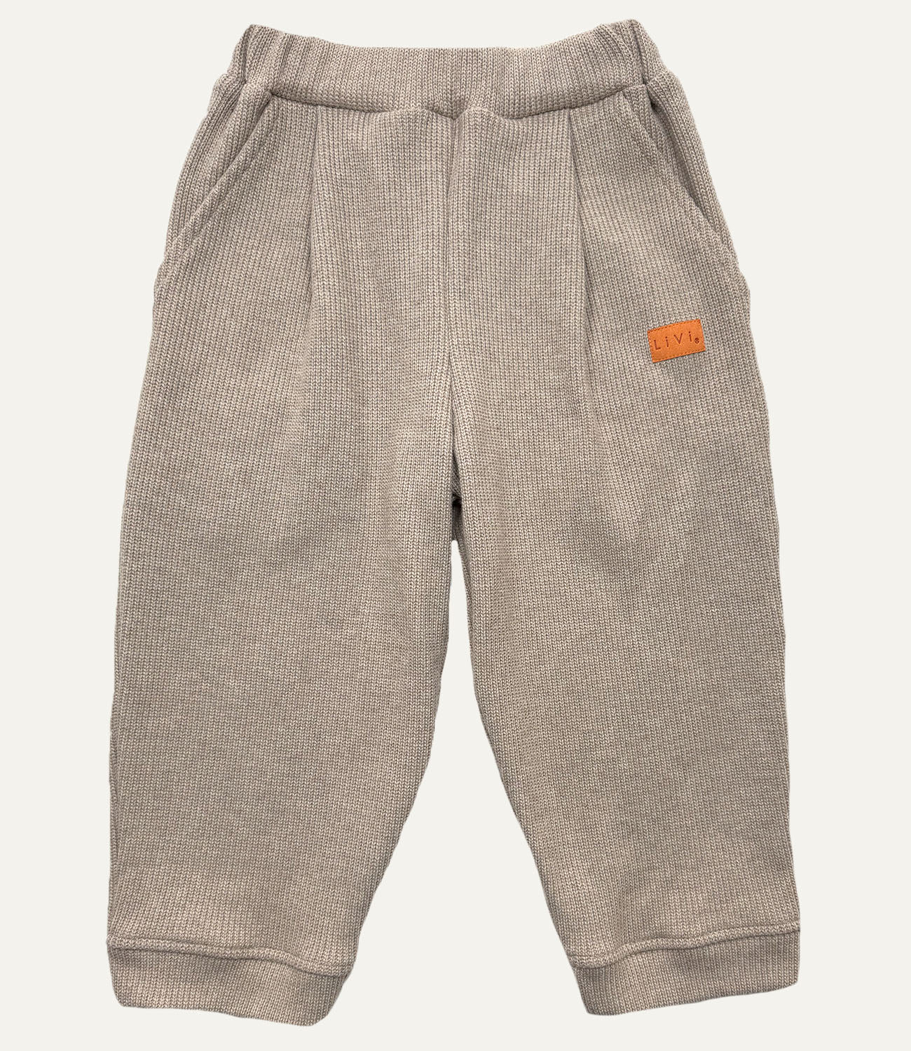 BAGGYHOSE STRICK SAND MELANGE