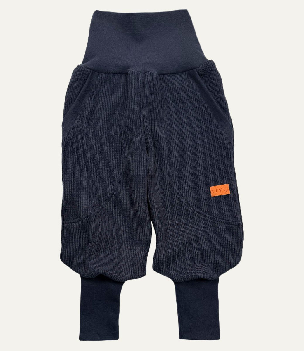 JOGGER STRICK MARINE