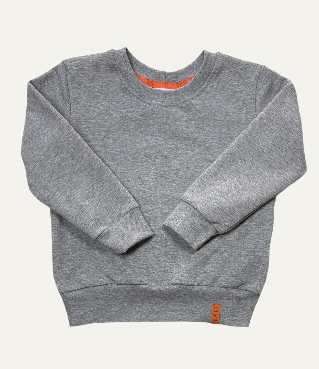 SWEATER SWEAT HELLGRAU MELIERT