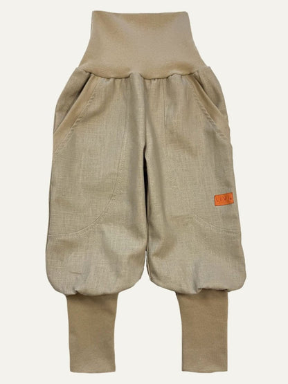 JOGGER AUS LEINEN BEIGE