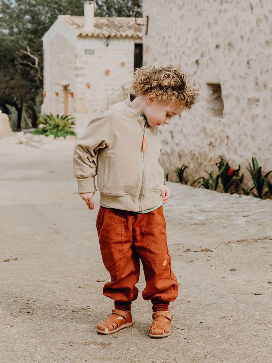 JOGGER AUS LEINEN SPRINGGREEN