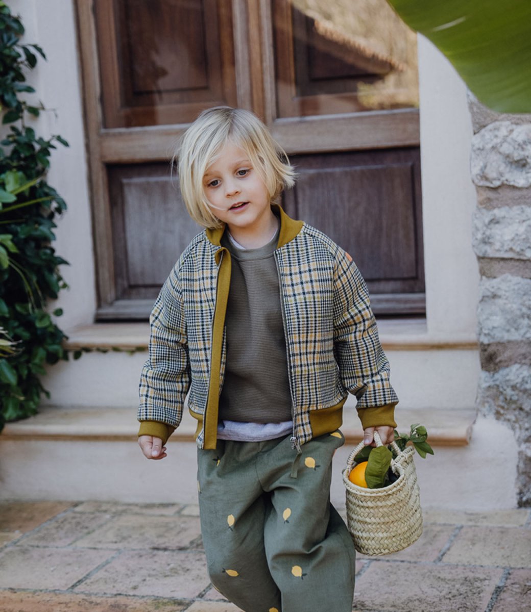 SWEATER WAFFELJERSEY KHAKI
