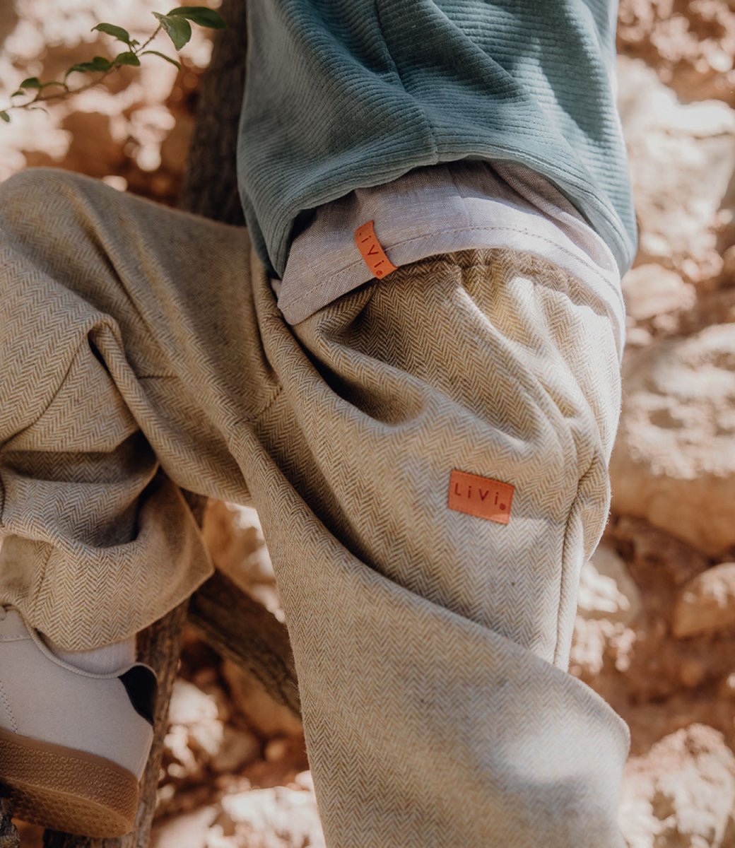 LEINENHEMD BEIGE UNI
