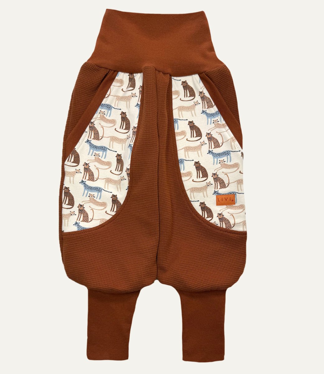 JOGGER WAFFELJERSEY TERRACOTTA GEPARD