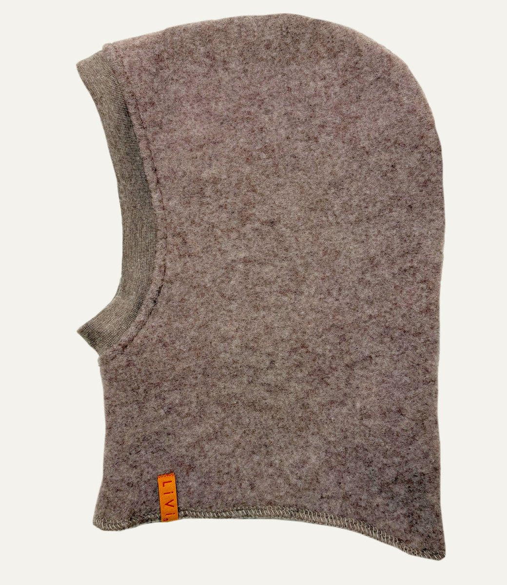 MERINO WOLLFLEECE HAUBE BEIGE MELIERT